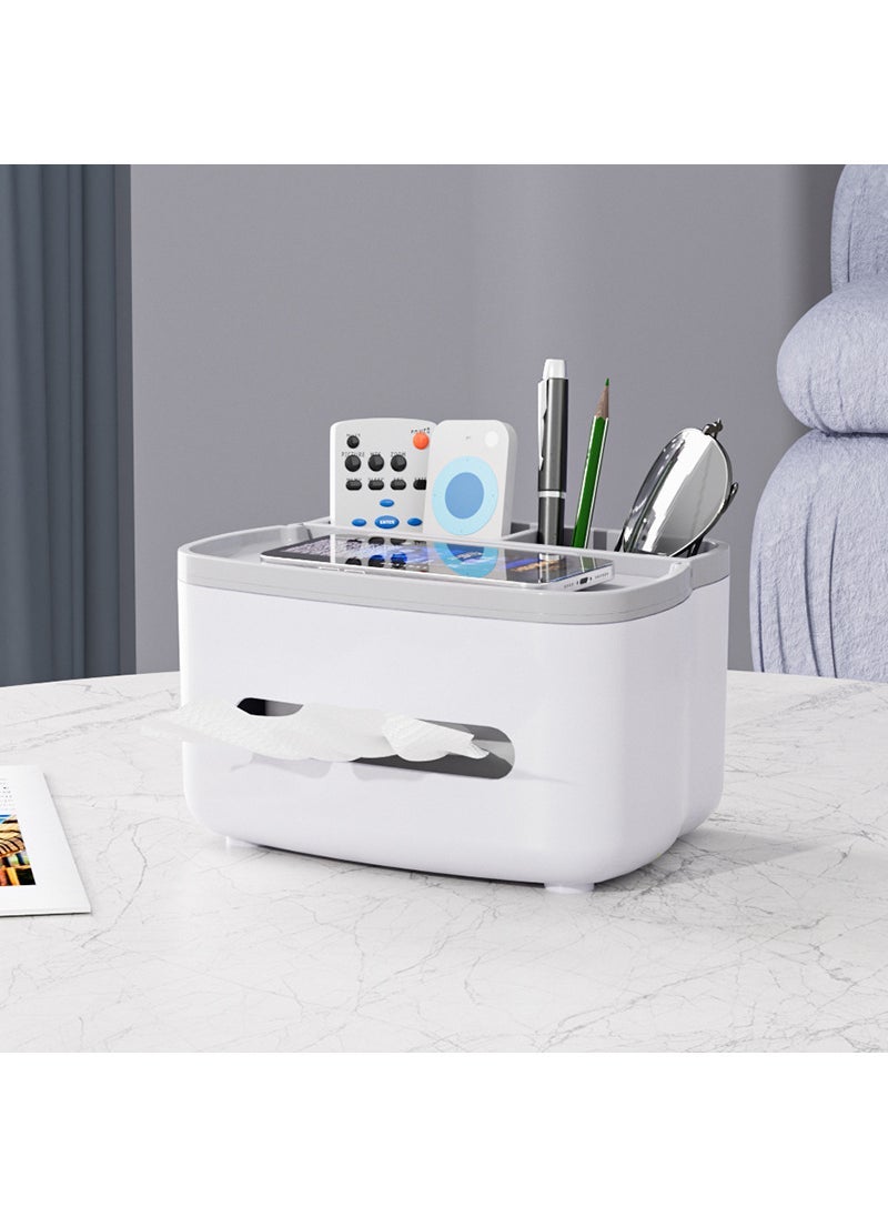 Multifunctional Tissue Box for Home Living Room Simple white