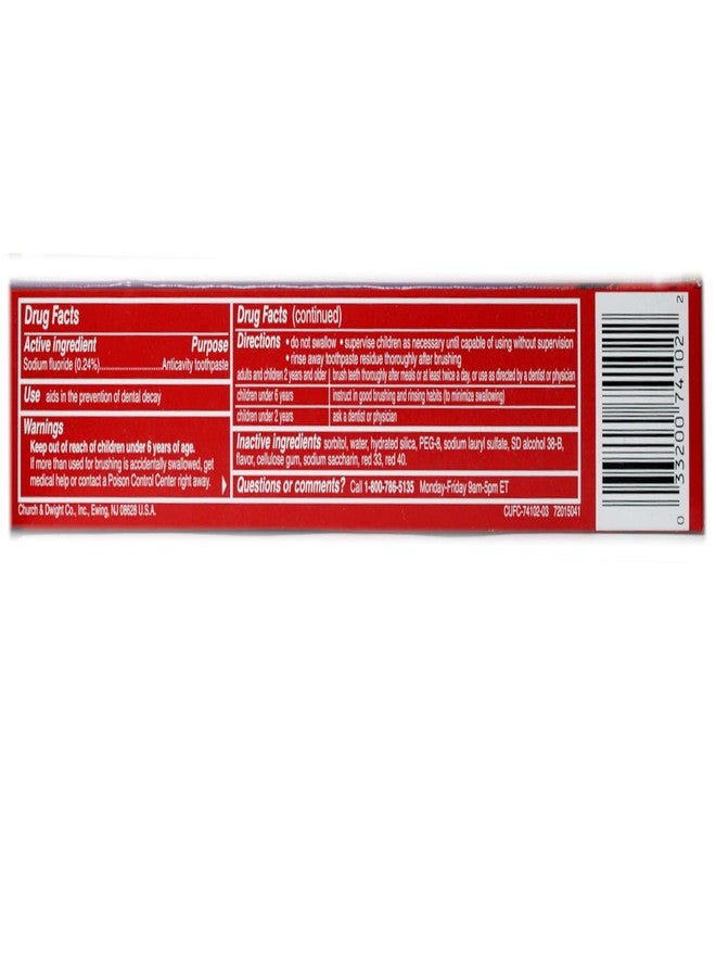 Close Up Close-Up Toothpaste Gel Freshening Red 6 oz (Pack of 10) - Image 3