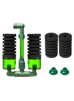 KASTWAVE Aquarium Sponge Filter, Fish Tank Foam Filter Quiet Submersible Bio Sponge Filter with 2 Spare Sponges  - Image 1