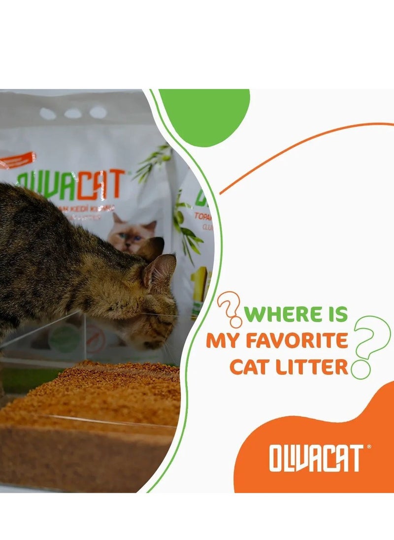 Natural Cat Litter Made from Olive Seeds 7 L (5.24 kg)