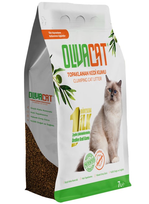 Natural Cat Litter Made from Olive Seeds 7 L (5.24 kg)