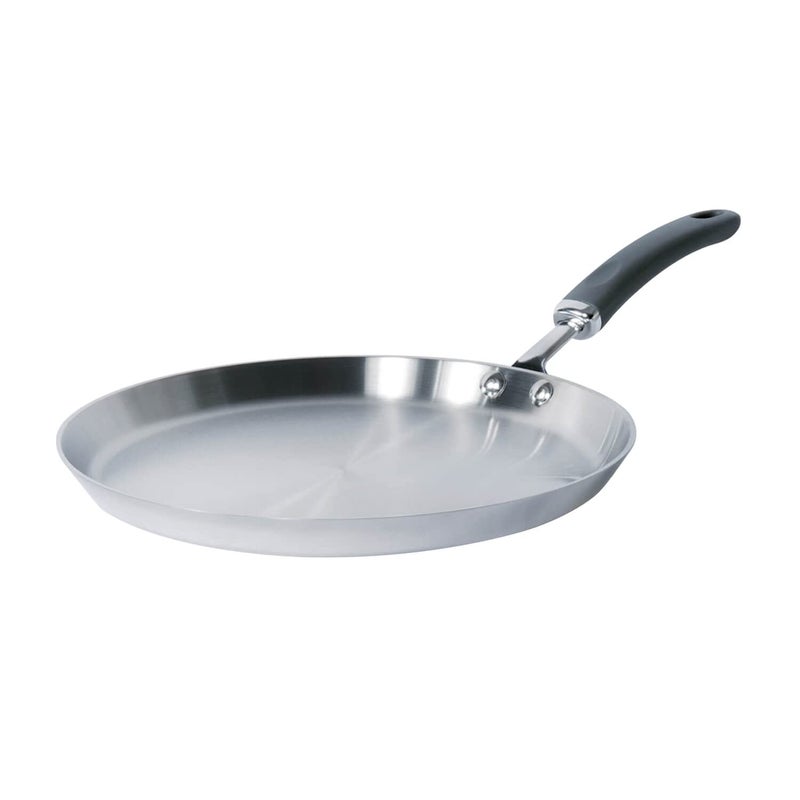 Meyer Trivantage Nickel Free Stainless Steel Triply Cookware Flat Tawa with Induction Base, 28cm - Image 1