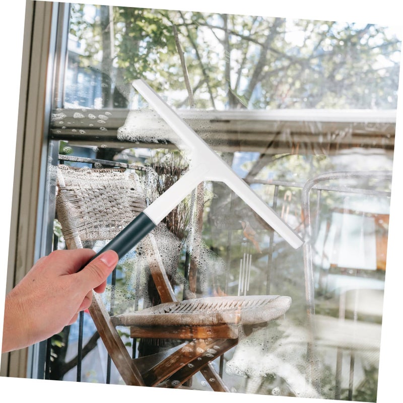 Ergonomic Glass Scraper Squeegee Window Cleaner For Shower Doors Multi Surface Use - Image 4