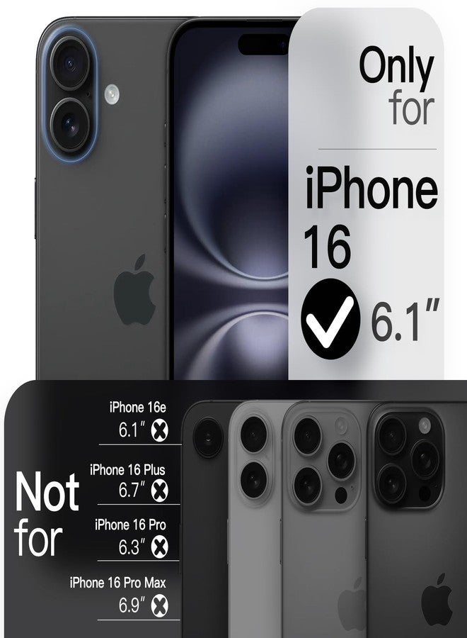 JETech Magnetic Slim Case for iPhone 16 6.1-Inch Compatible with MagSafe, Full Camera Lens Protection, Ultra-Thin Lightweight Matte Finish Minimalist Phone Cover (Black) - Image 2