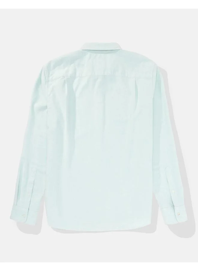 American Eagle AE Slim Fit Flex Oxford Button-Up Shirt