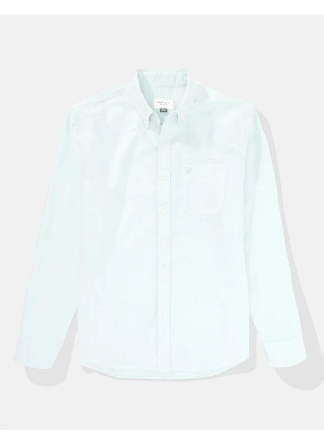 American Eagle AE Slim Fit Flex Oxford Button-Up Shirt