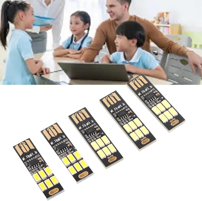 GLOGLOW USB Night Light Pocket Dimmer Touch LED, 6PCS Lamp Stick with Touch and Flicker Free Lighting for Laboratory Research Institute - Image 2