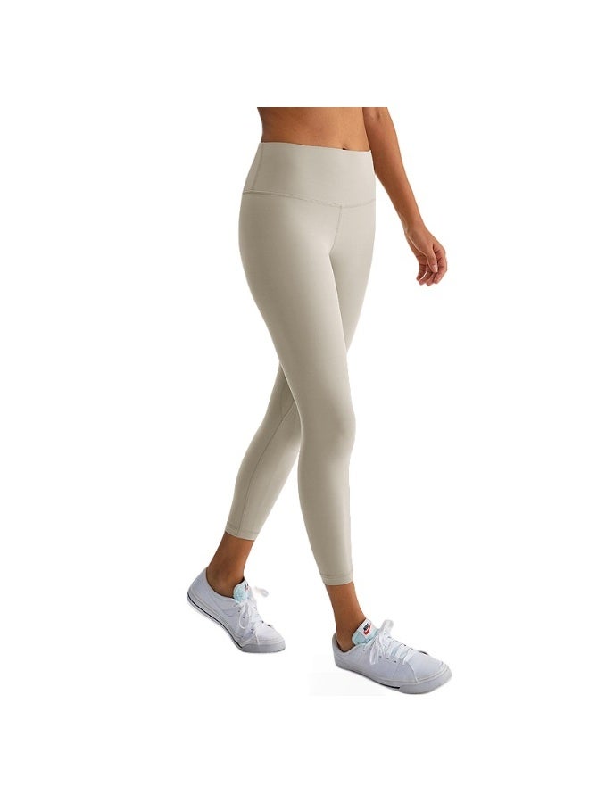 NIBEMINENT Essential/Pure&Plain 7/8 Leggings, High Waisted Compression Soft Pants Workout Athletic Yoga Pants 24" - Image 1