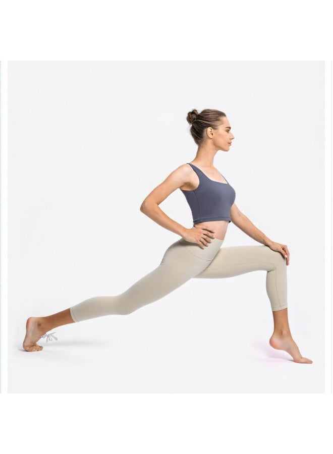 NIBEMINENT Essential/Pure&Plain 7/8 Leggings, High Waisted Compression Soft Pants Workout Athletic Yoga Pants 24" - Image 4