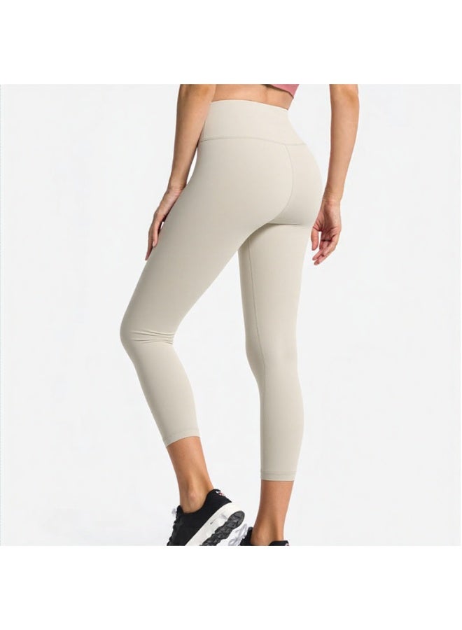 NIBEMINENT Essential/Pure&Plain 7/8 Leggings, High Waisted Compression Soft Pants Workout Athletic Yoga Pants 24" - Image 3