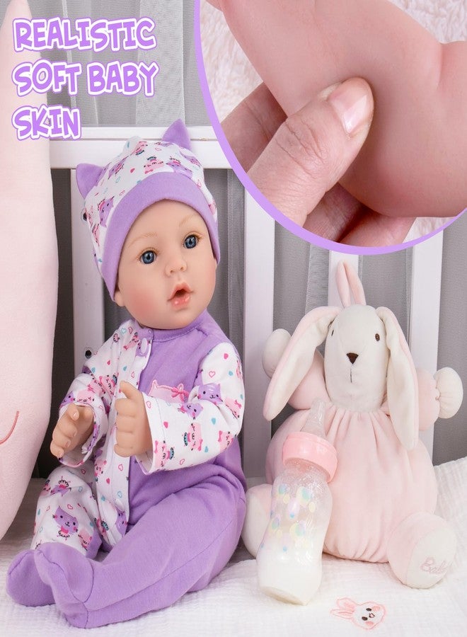Aori Lifelike Reborn Baby Dolls Girl - Realistic 18-Inch Newborn Baby Doll That Look Real, Nice Gift Set for Kids, Parents-to-be, Grandparents - Image 3