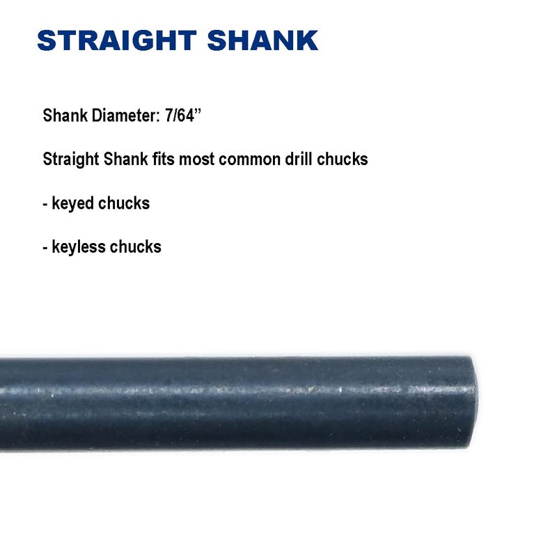Drill Hulk 7/64-Inch x 6-Inch Aircraft Extension Black Oxide Drill Bit, Premium M2 High Speed Steel, Extra Length, for Metal, Plastic, Wood - Image 5