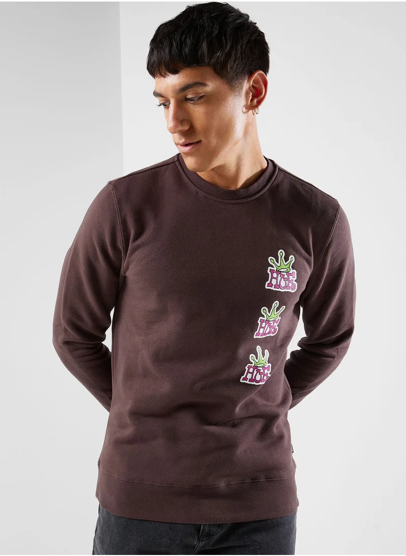 HUF Crown Stack Sweatshirt