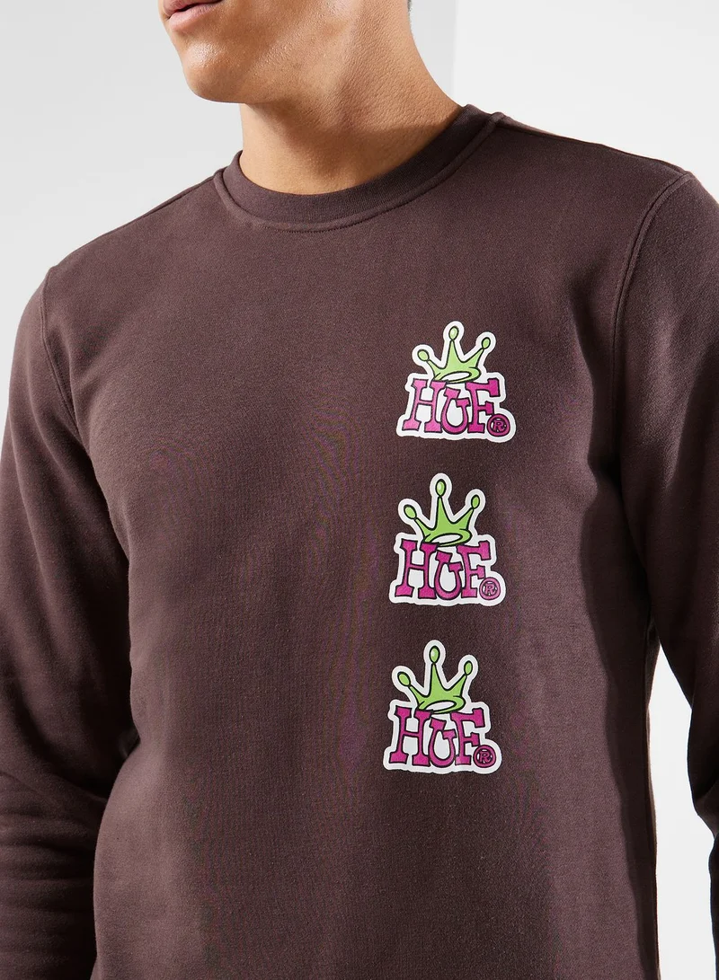 HUF Crown Stack Sweatshirt