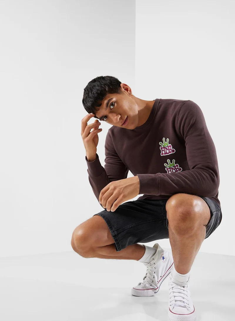 HUF Crown Stack Sweatshirt