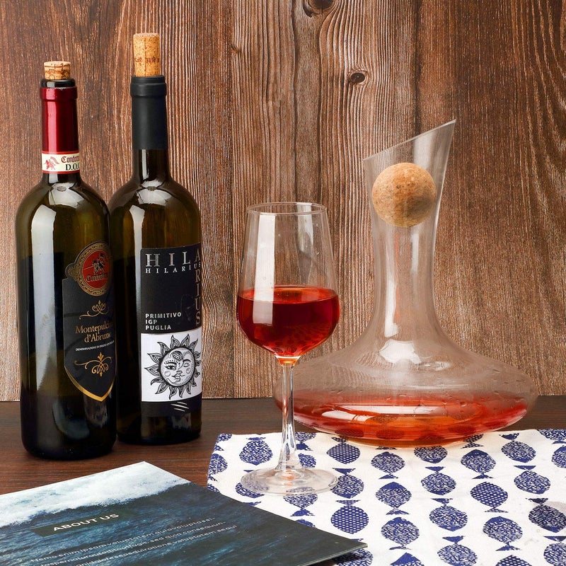 Shappy 2 Pieces Cork Ball Wooden Cork Ball Stopper for Wine Glass Decanter Stopper Replacement Wine Carafe Decanter Bottle Replacement for Christmas Holiday Party Supply (2.1 Inch/ 5.5 cm) - Image 2