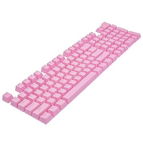 GranVela Mechanical Keyboard Keycaps, 104-Key ABS Key Caps (Pink) - Image 1