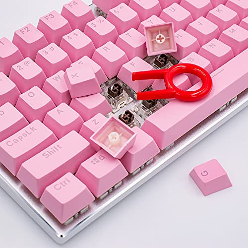 GranVela Mechanical Keyboard Keycaps, 104-Key ABS Key Caps (Pink) - Image 5