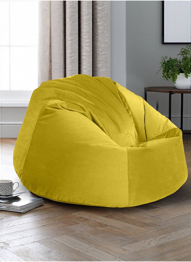 In-House Niklas | Velvet Bean Bag Chair with EPS Beads Filing  - Image 1
