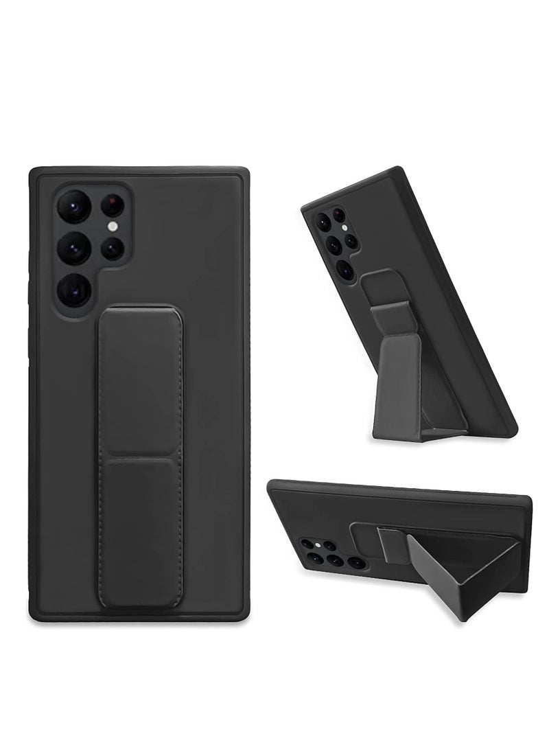 Denx Hand Band Grip Case Cover For Samsung Galaxy S24 Ultra Black - Image 1