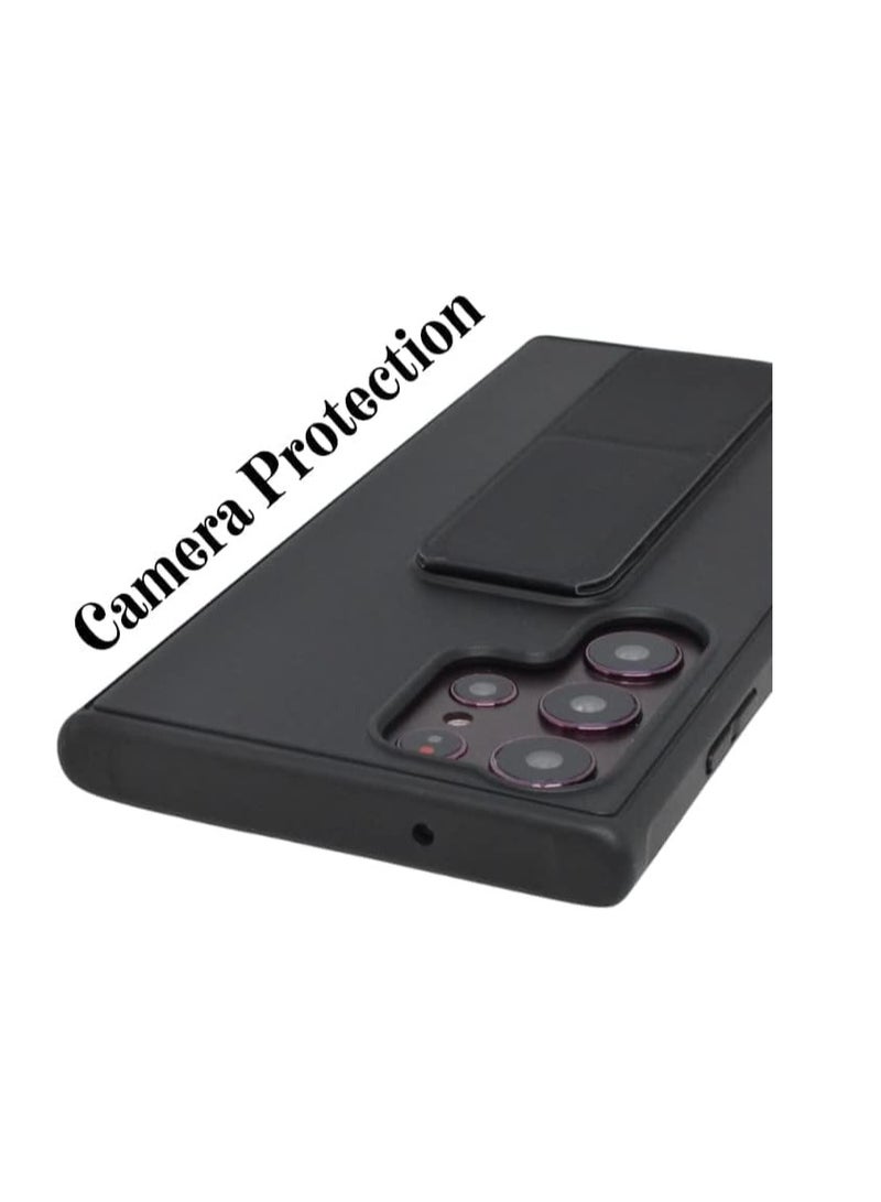 Denx Hand Band Grip Case Cover For Samsung Galaxy S24 Ultra Black - Image 2