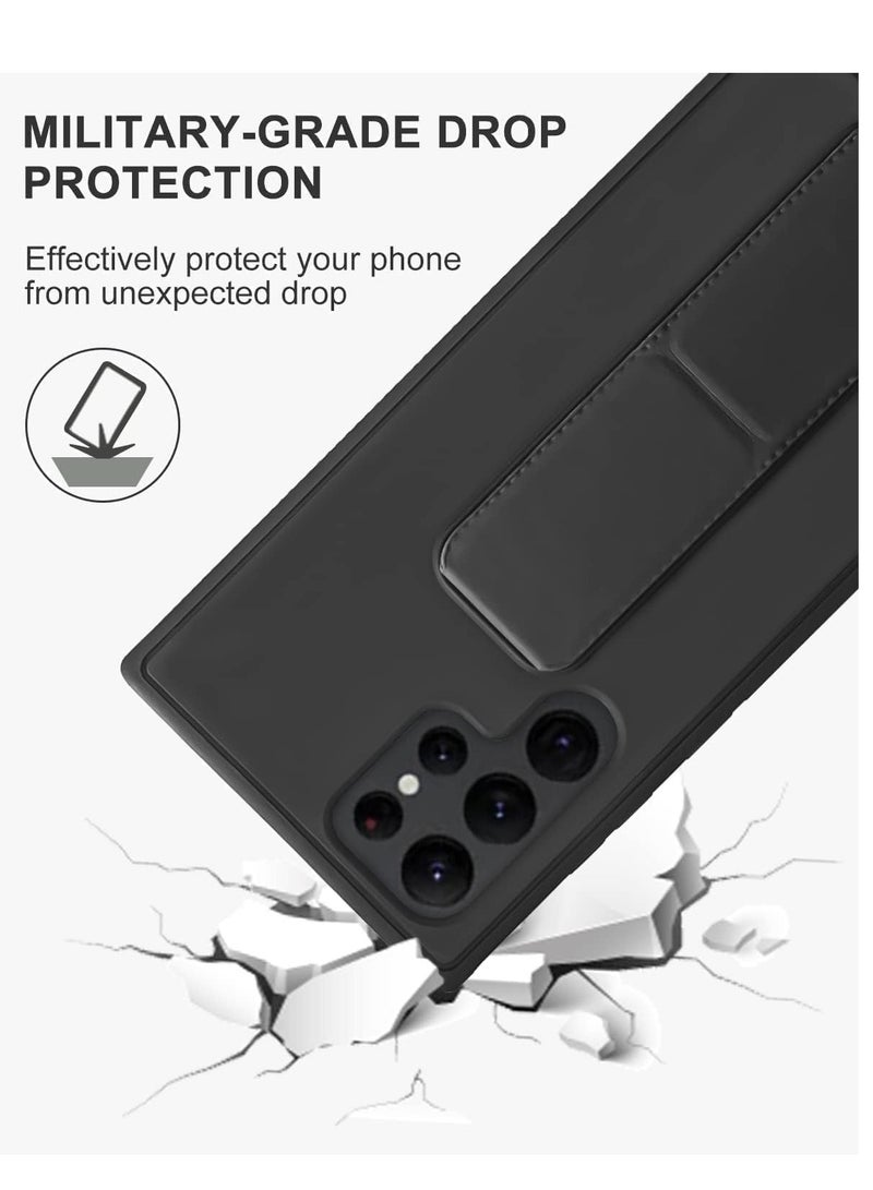 Denx Hand Band Grip Case Cover For Samsung Galaxy S24 Ultra Black - Image 4
