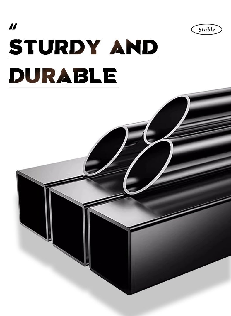 سرير قابل للطي بأربعة أدراج، سرير عصري قابل للطي مع لوح رأس من الفولاذ المتين، مقاس 190 سم × 150 سم - Image 4