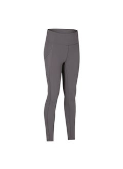Stretchy Slimming Sports Capris Shallow Lotus Ash