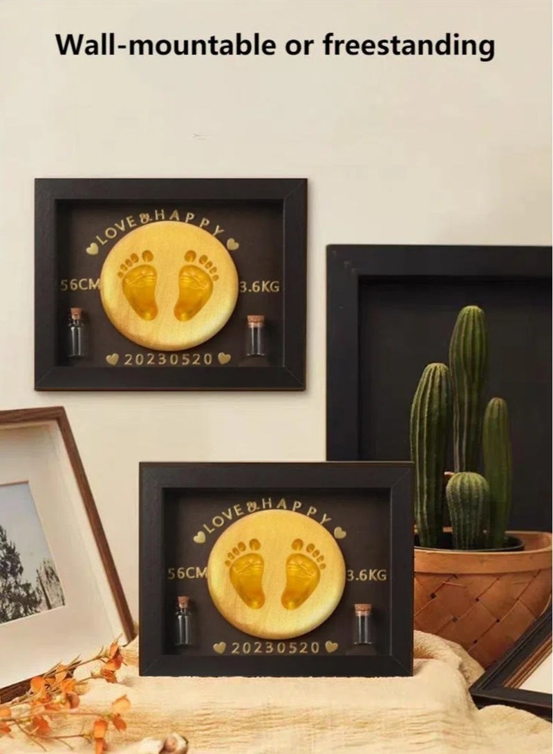 UrbanNest Baby Handprint and Footprint Kit, DIY Keepsake Decoration for Boys and Girls, Gift, Gold - Image 2