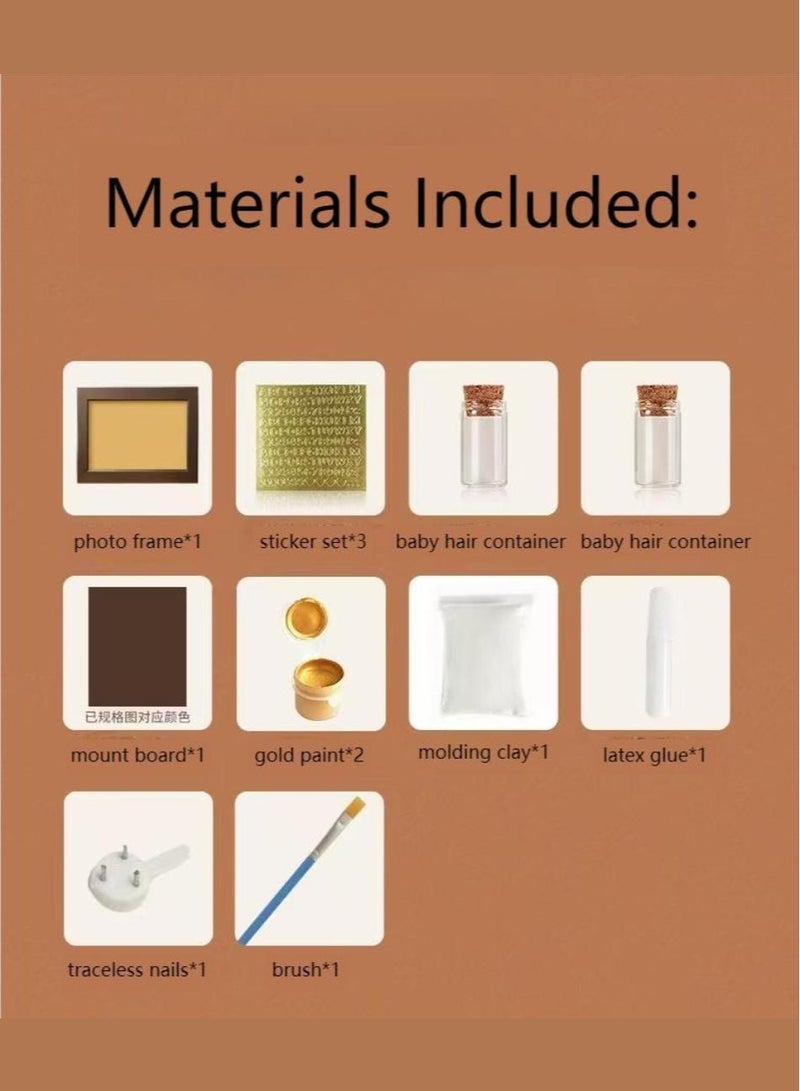 UrbanNest Baby Handprint and Footprint Kit, DIY Keepsake Decoration for Boys and Girls, Gift, Gold - Image 3