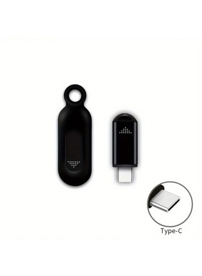 Type C Infrared Remote Control Adapter Black Universal For TV AC Fan Camera - Image 1