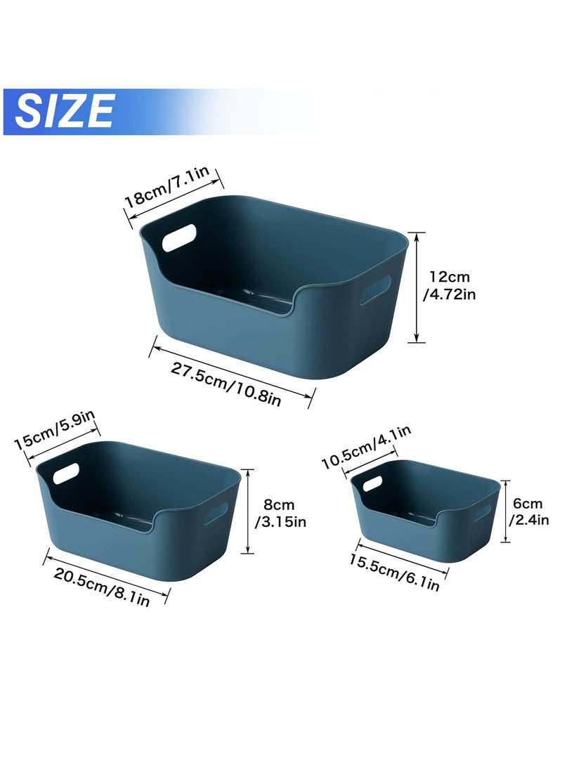 Arabest - 12 Plastic Storage Bins and Baskets,Small Containers in a Variety of Colours for Efficient Organisation in the Home and Classroom for Shelves and Pots on Shelves and Pots in the Kitchen,Cabinets - Image 1