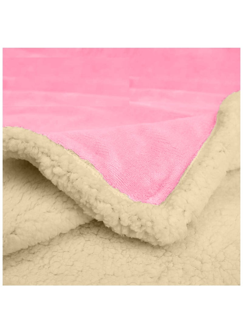 Beauenty - Sherpa Bed Blanket King Size, Double Plush Reversible Fleece, Machine Washable, Warm and Cozy for Bed u0026 Sofa (240x220 cm) - Image 1