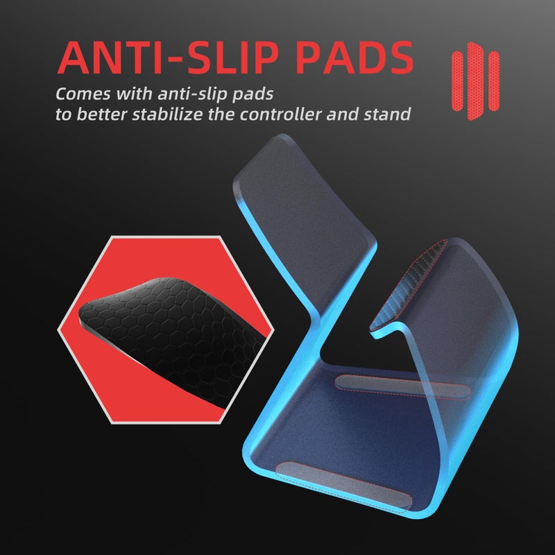 playvital Stand-AL Game Controller Stand for ps5, for ps4, Universal Desktop Display Gamepad Stand for Xbox Series X/S, Xbox One, Aluminium Metal Controller Stand Holder for Switch Pro - Black - Image 5