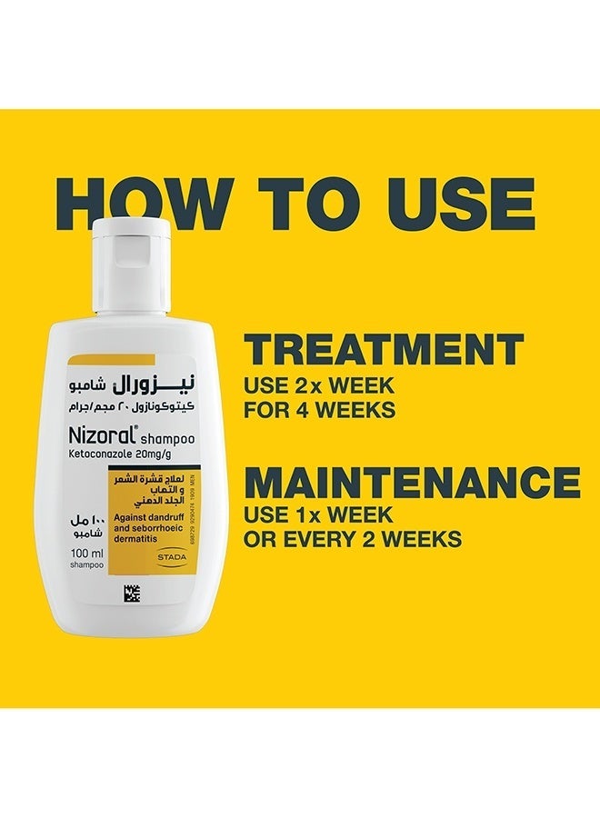 Nizoral Anti-Dandruff Treatment Shampoo, 100 Ml, Effective Dandruff Treatment, Works From The First Wash - Value Pack of 2 - Image 3