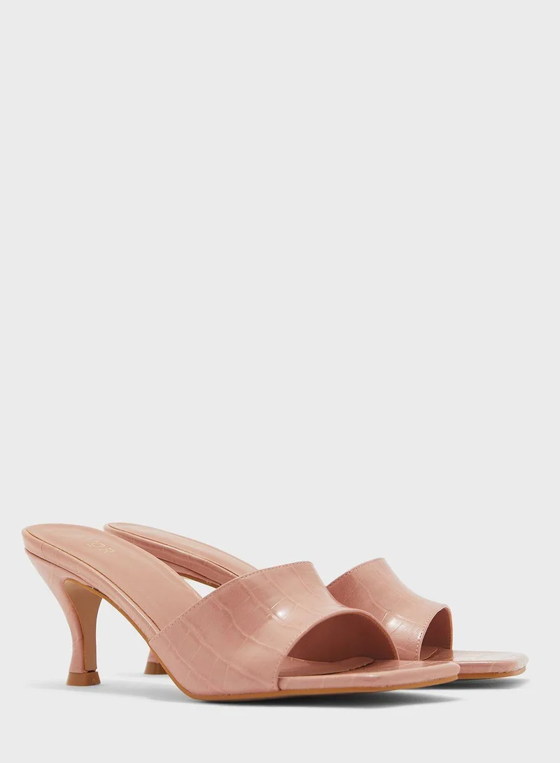 فايور One Strap Low Heel Sandals
