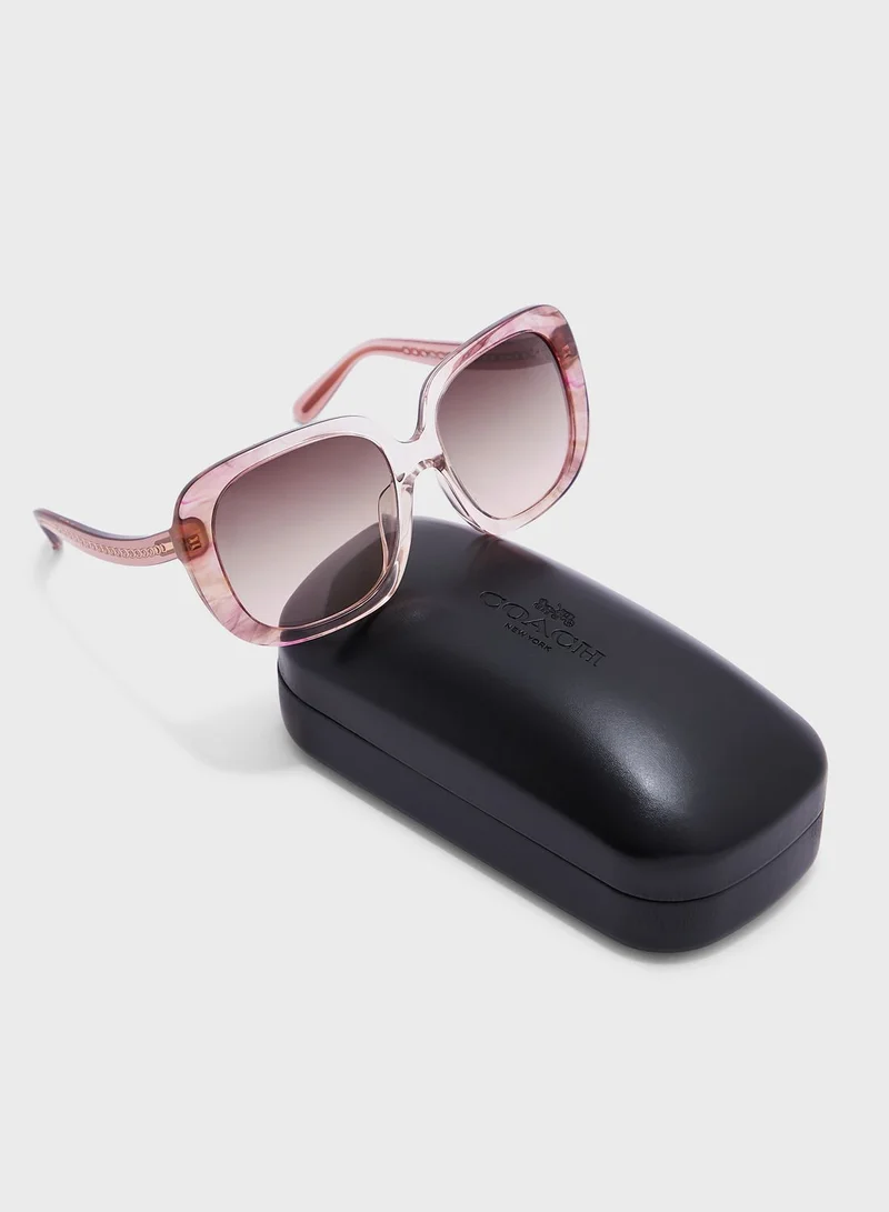 COACH 0Hc8323U Oversized Sunglasses
