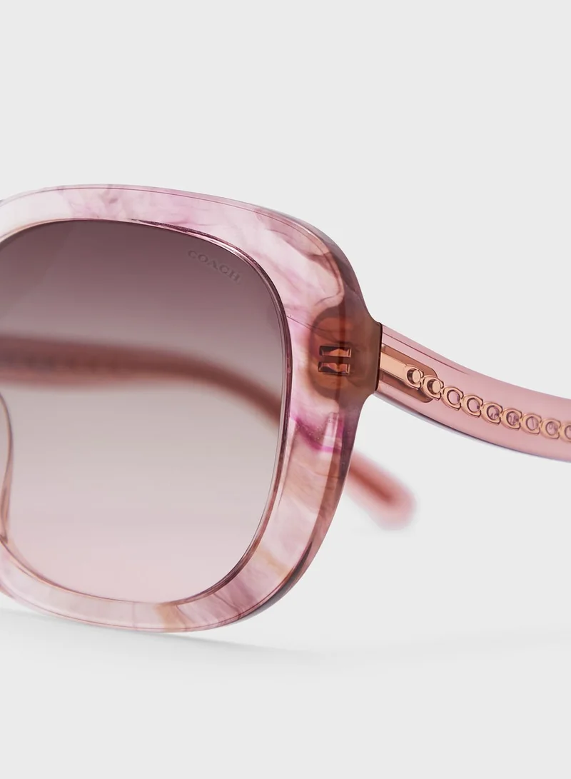 COACH 0Hc8323U Oversized Sunglasses