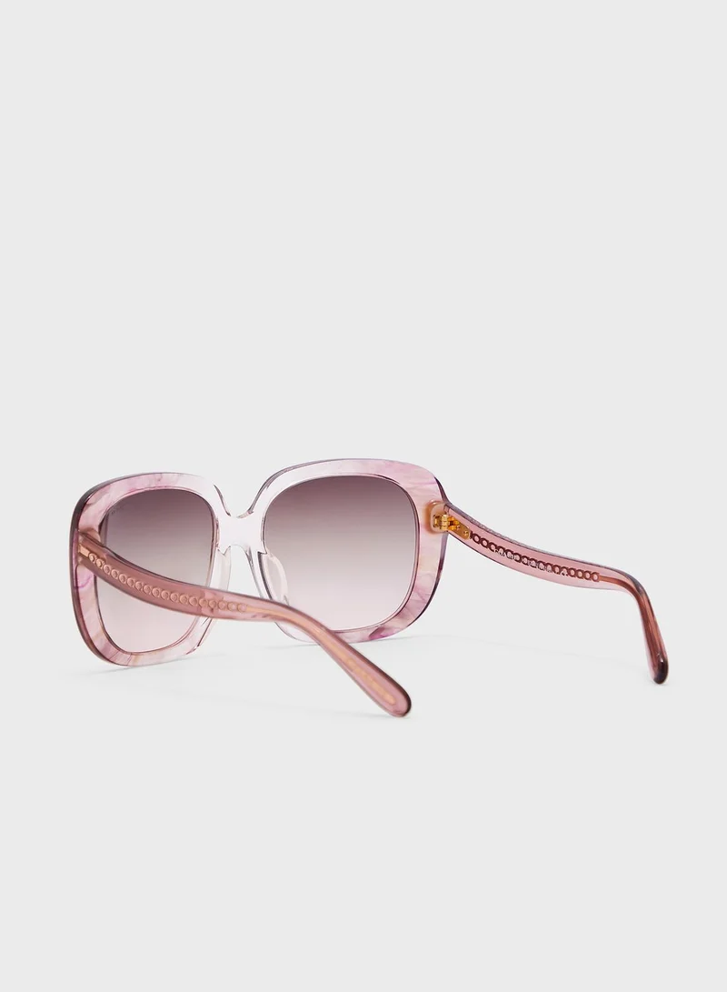 COACH 0Hc8323U Oversized Sunglasses