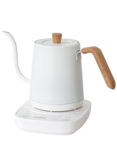 Generic Electric Kettle with Temperature Control 3 Presets Pour Over Electric Kettle for Coffee&Tea Quick Heating Hot Water Kettle Stainless Steel Inner Auto Shutoff Boil-Dry Protection 0.8L (White)  - Image 1