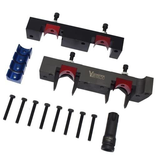 Yuesstloo مجموعة أدوات ضبط توقيت قفل عمود الكامات Yuesstloo، متوافقة مع مرسيدس بنز M133 M270 M274، 15 قطعة مع حقيبة حمل وقفازات - Image 2