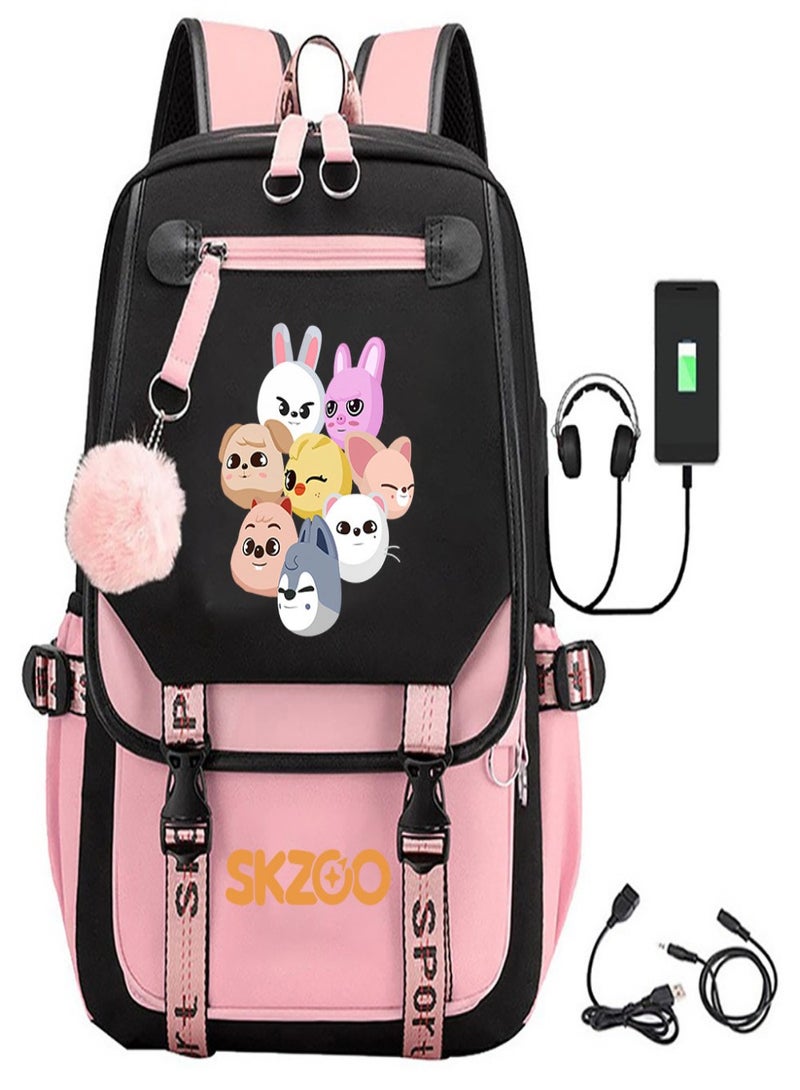 Stray Kids Children Bag Sackpack Backpack Laptop Sports Bags Fashion for  Kids