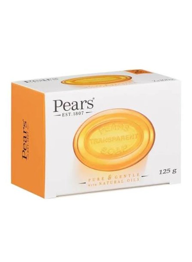 Transparent Soap Bar with Natural Oils & Glycerin Gentle Skincare 125g