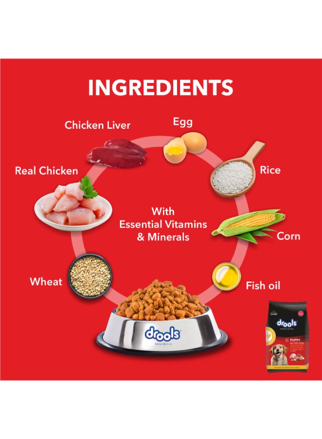 Drools Puppy Dry Dog Food  Chicken & Egg 1.2Kg  - Image 4