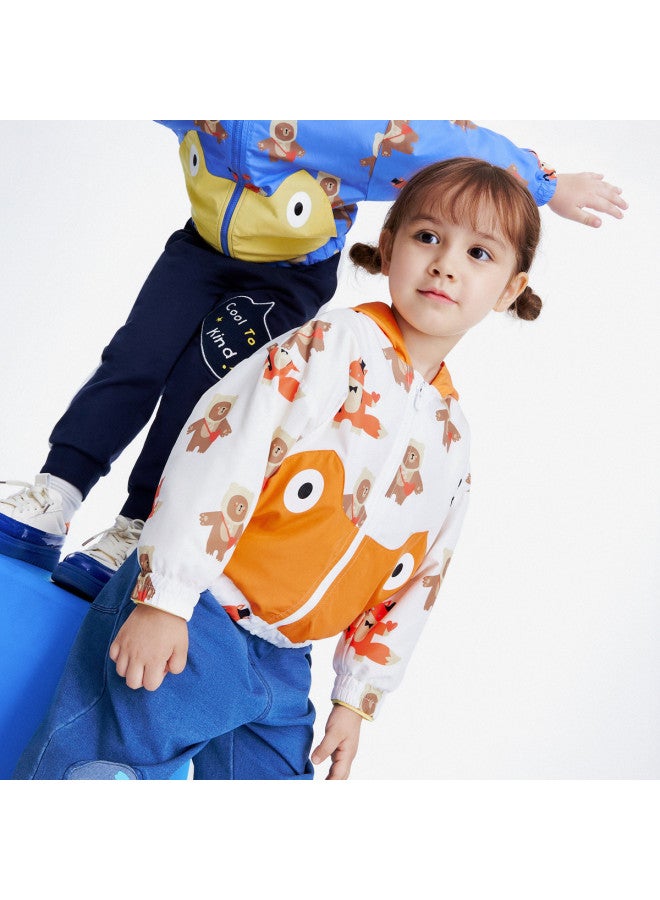 Annil Kids' Animal Print Color-block Pocket Jacket For Boys & Girls (spring/autumn) - Image 2