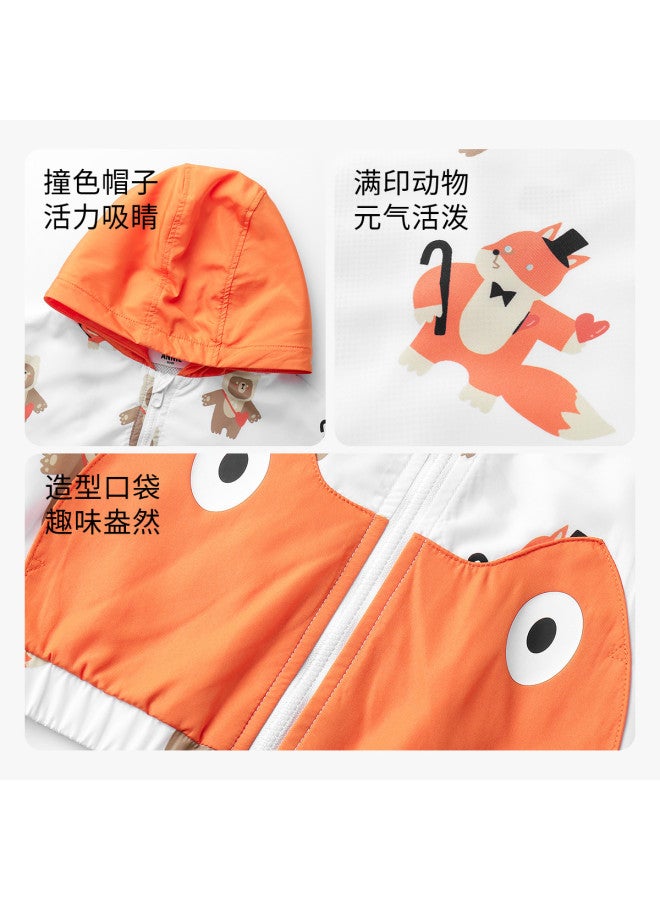Annil Kids' Animal Print Color-block Pocket Jacket For Boys & Girls (spring/autumn) - Image 3