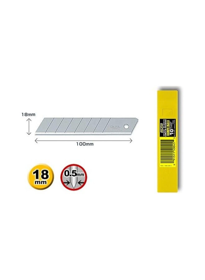 اولفا شفرة احتياطية شديدة التحمل من Olfa مقاس 18 مم (LB-10) 6-PKT/BOX - Image 3