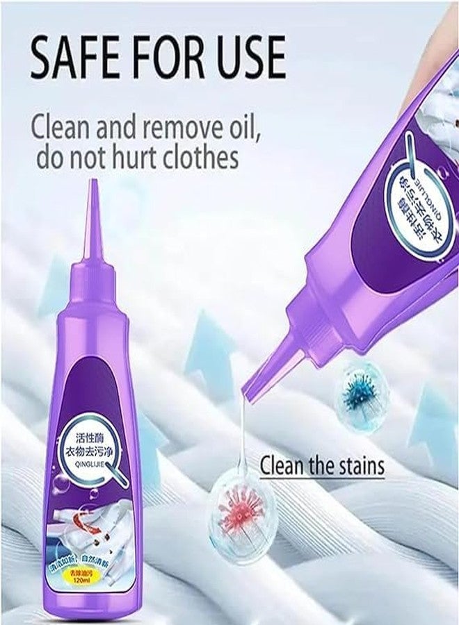 BARASH See Ever Stain Remover for All Color Clothes Multi-Purpose Roll Bead, Stain Remover for Cotton Linen Polyester Blended Fabric Denim Down Jacket Strip, Oil Stain (150ML) - Image 4