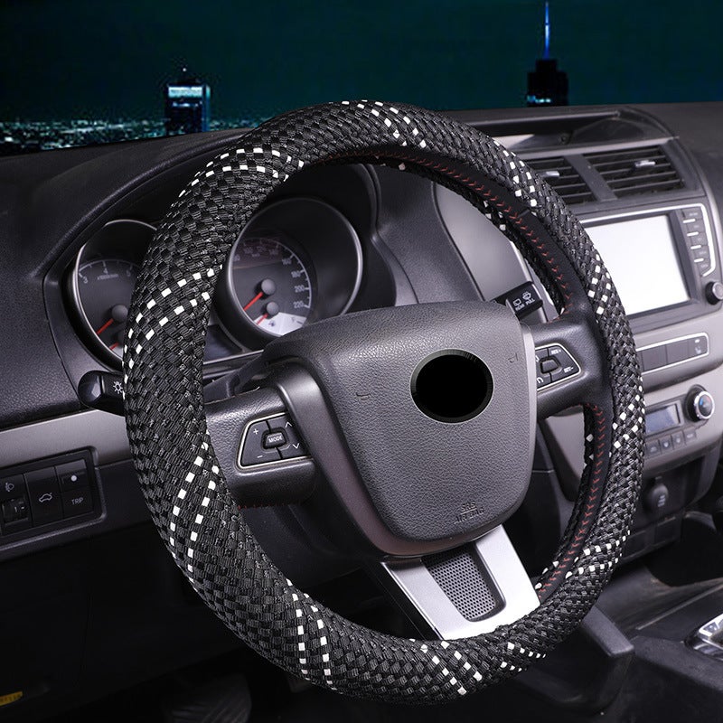 Ice Silk Steering Wheel Cover Universal Fit 36-38cm - Image 1
