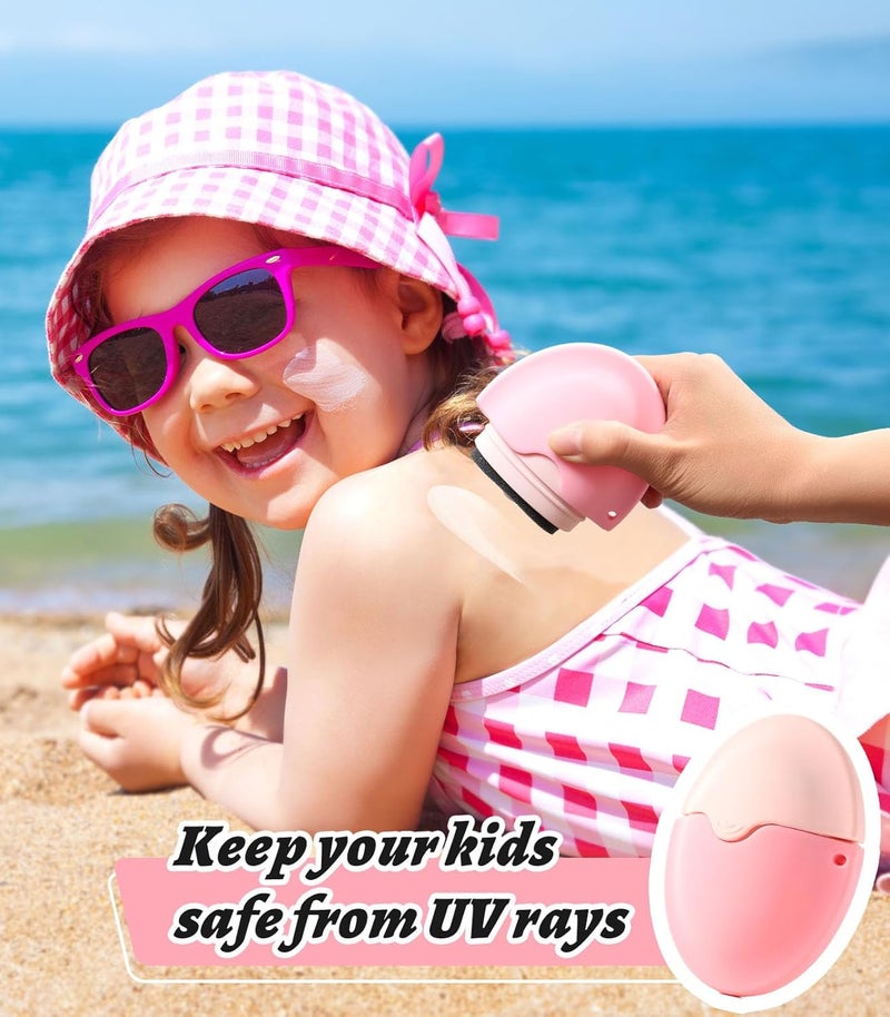 KYHDIYA Sunscreen Applicator  Portable Roll on Sponge Applicator for Sunscreen Sunblock Buddy Brush Set with Protective Caps For Kids Adults  Families  Perfect Size for Travel - Image 4